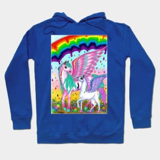 Rainbow Rain Hoodie